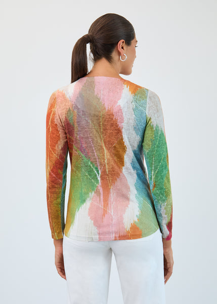 FDJ - MARA PRINT LONG SLEEVE TOP - 3089451- 2 Colours