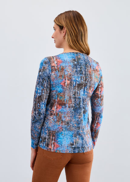 FDJ - WHITE CHAPEL PRINT  LONG SLEEVE TOP - 3390844