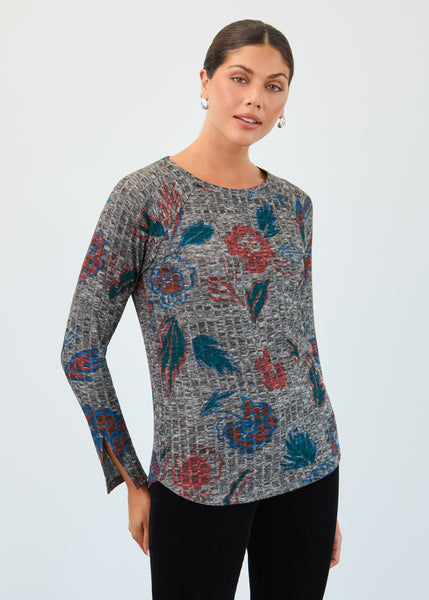 FDJ - BLOOMSBURY PRINT LONG SLEEVE TOP - 3421508