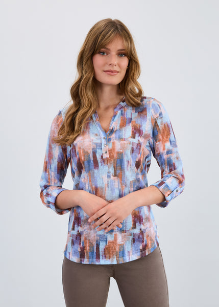 FDJ - ROOKERY PRINT HENLEY TOP - 3771451
