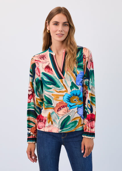 FDJ - BOTANY WATERCOLOUR TOP - 3800153