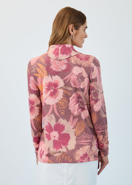 FDJ - BOTANICAL PRINT SOFT COWL TOP - 3866742 - 2 Colours