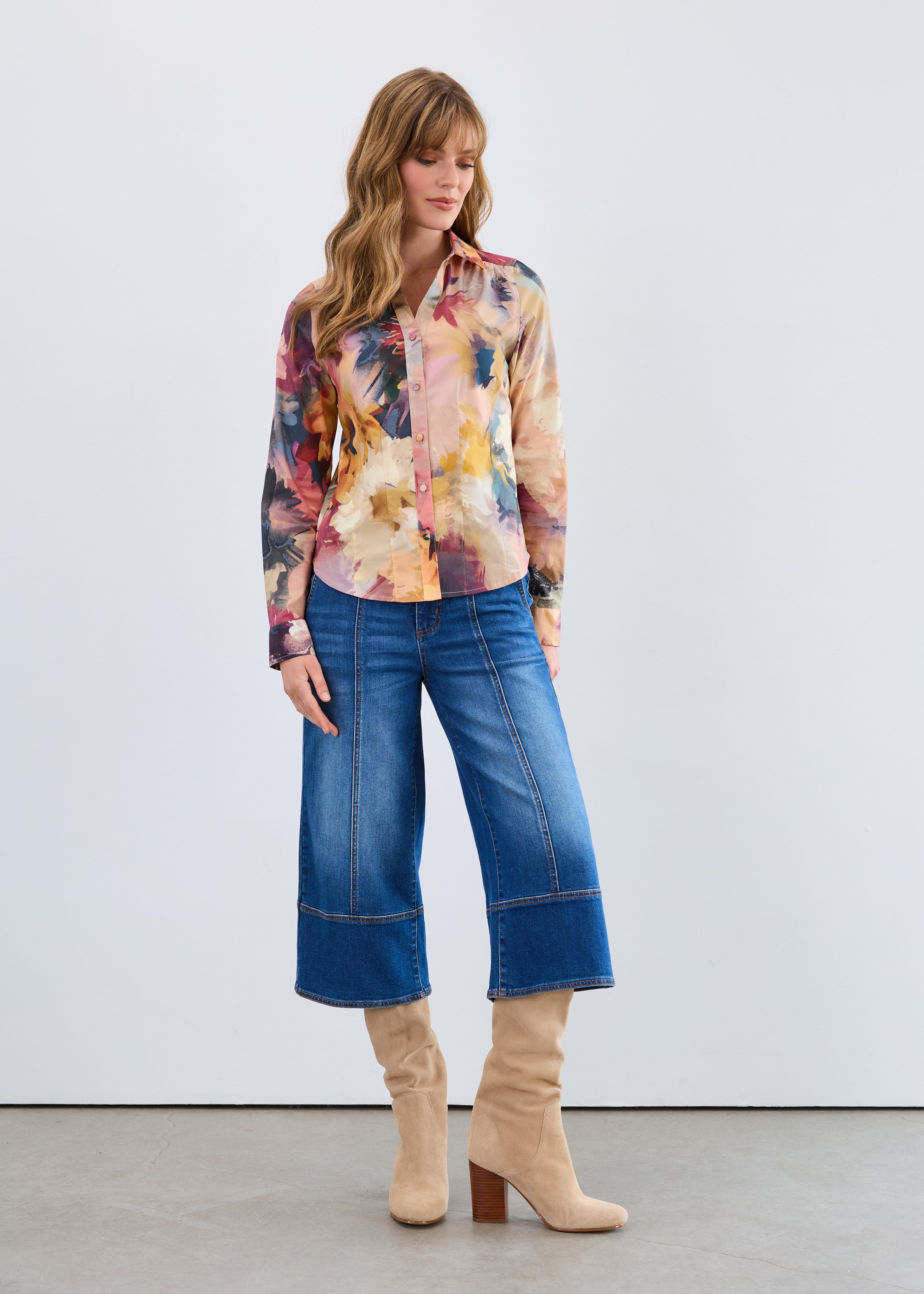 FDJ- LIGHTWEIGHT AUTHENTIC DENIM OLIVIA WIDE GAUCHO - 2284843
