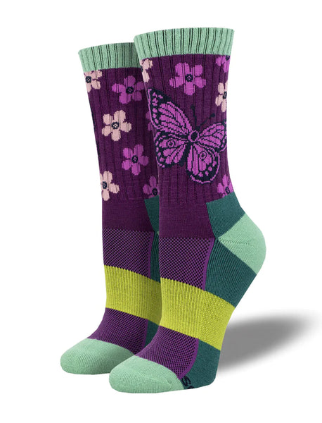 SOCKSMITH COMPASS MERINO WOOL CREW SOCKS - WILD WINGS
