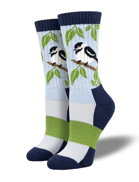 SOCKSMITH COMPASS MERINO WOOL CREW SOCKS - CHICKADEE