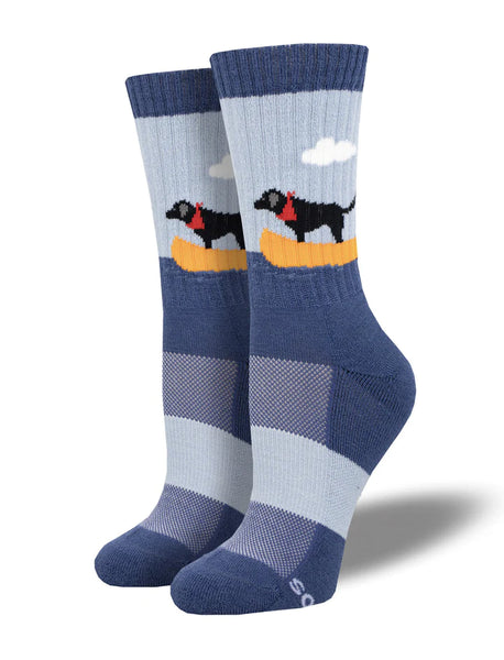 SOCKSMITH COMPASS MERINO WOOL CREW SOCKS - BOAT DOG