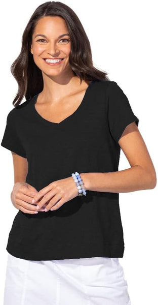 ESCAPE - V NECK S/S TEE - E10000F5 - 2 Colours