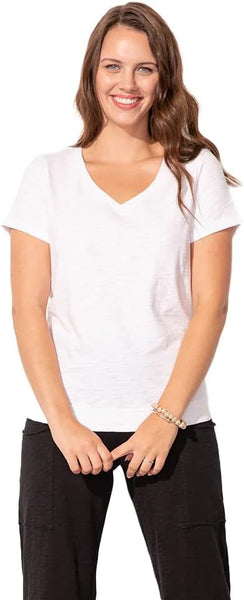 ESCAPE - V NECK S/S TEE - E10000F5 - 2 Colours