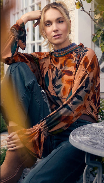 FDJ - MIRIAM MOCK NECK TRIMMED TOP - 3452153