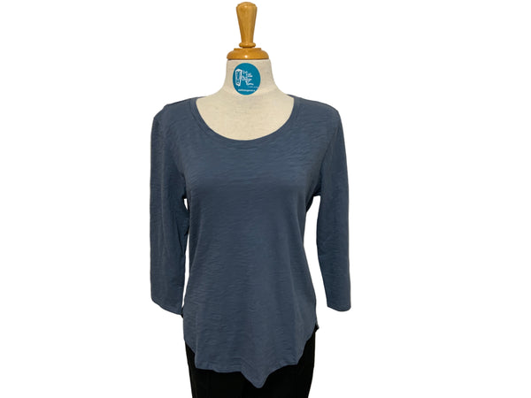 ESCAPE - HI LO  COTTON JERSEY - 3/4 SLEEVE TEE - E10004 - 4 Colours