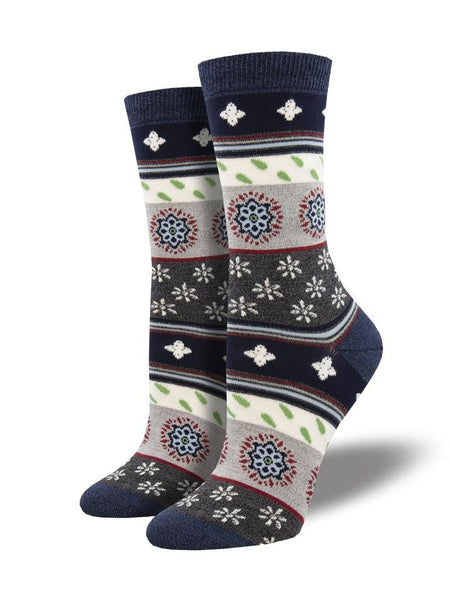 SOCKSMITH CREW SOCKS BAMBOO - MARRAKESH MOTIF - 2 COLOURS