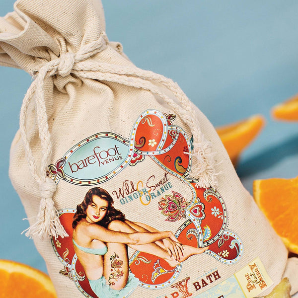 BAREFOOT VENUS - WILD GINGER & SWEET ORANGE OAT THERAPY BATH SOAK- 1KG