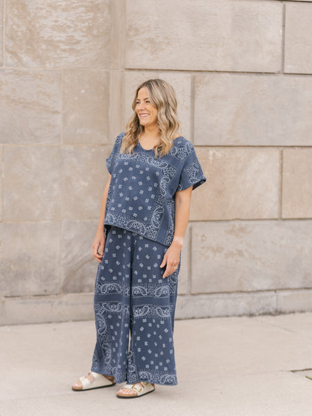 SHANNON PASSERO - BANDANA PRINT ELLA TOP - 5822