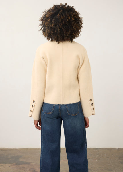 FDJ - FAUX CASHMERE KNIT JACKET - 10047431- 2 Colours