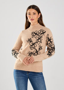 FDJ - EMBROIDERY EMBELLISHED SWEATER - 1035704