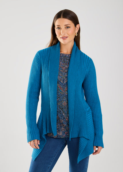 FDJ - LONG SLEEVE TWO TONE CARDIGAN -1036314 - 3 Colours