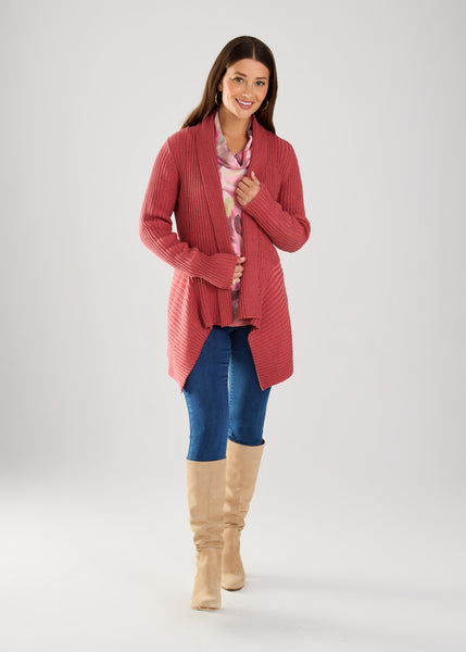 FDJ - LONG SLEEVE TWO TONE CARDIGAN -1036314 - 3 Colours