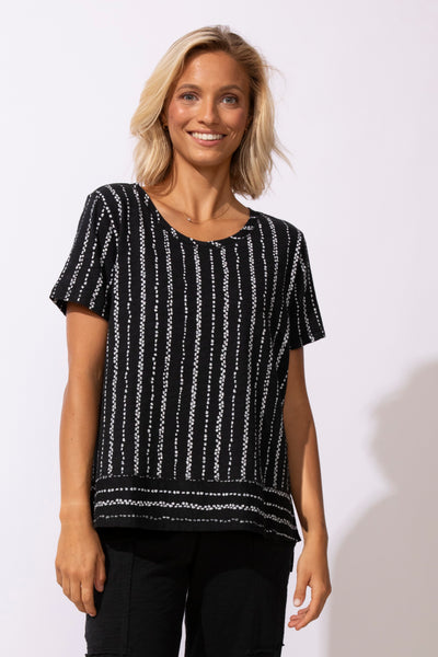 ESCAPE - DOCKSIDE STRIPE COTTON TEE - 11520 -2 Colours