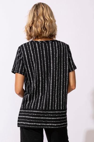 ESCAPE - DOCKSIDE STRIPE COTTON TEE - 11520 -2 Colours