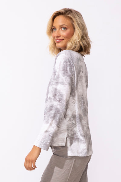 ESCAPE - OCEAN MARBLE COTTON BOXY TEE - 13525 - 2 Colours