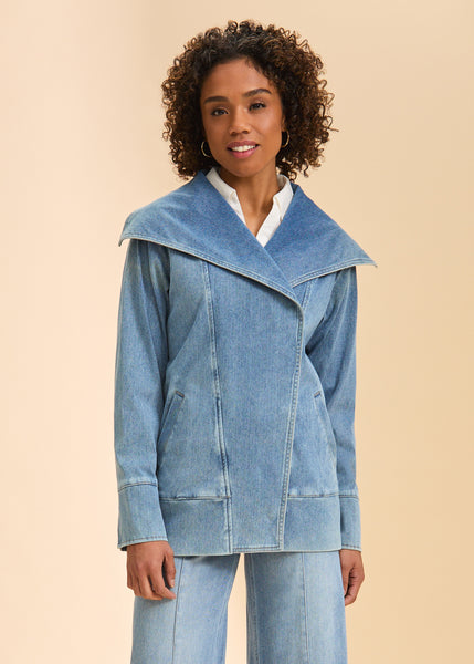 FDJ - LIGHTWEIGHT KNIT DENIM JACKET - 1447131- 2 Colours