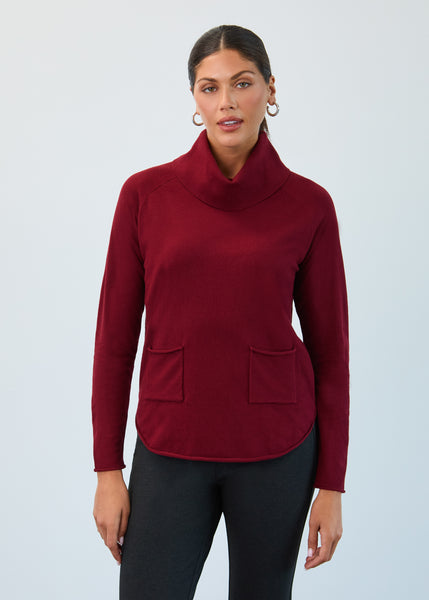 FDJ - COWL NECK SOFT JERSEY KNIT SWEATER - 1492212 -5 Colours