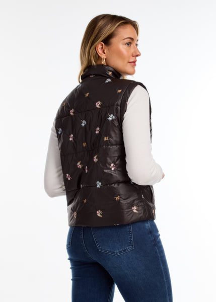 FDJ - QUILTED EMBROIDERED VEST - 1751413