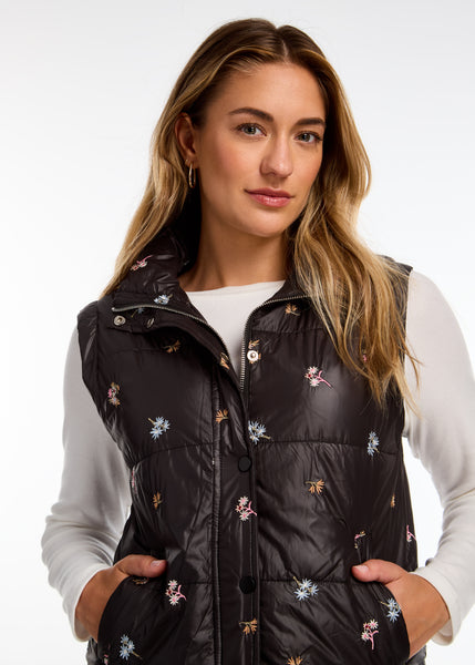 FDJ - QUILTED EMBROIDERED VEST - 1751413