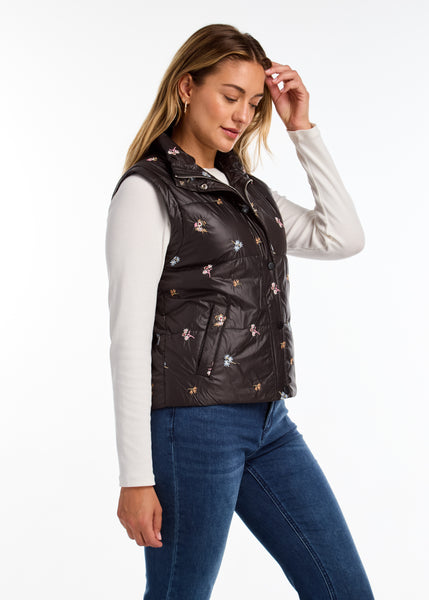 FDJ - QUILTED EMBROIDERED VEST - 1751413