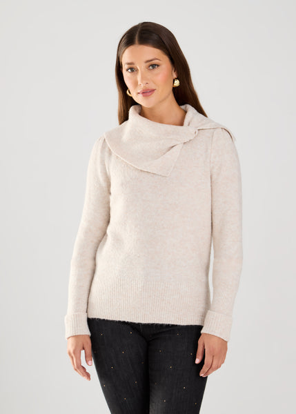 FDJ - SHIMMER BOW NECK SWEATER - 1766990