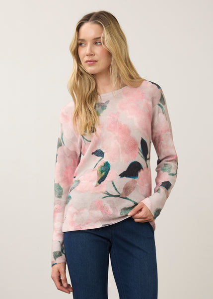 FDJ - WINTER PINK PRINTED SWEATER - 1788314