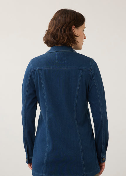 FDJ - KNIT DENIM LONG JACKET - 1825131