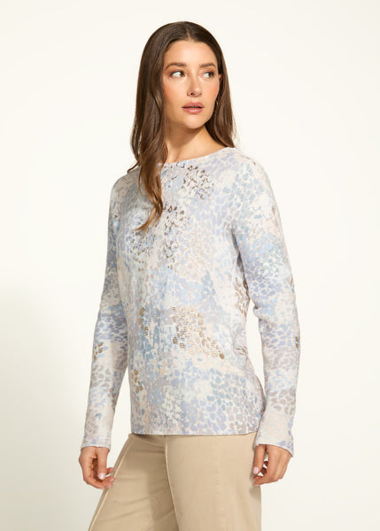 FDJ - SPECTRAL NEUTRAL - METALLIC PRINTED SWEATER - 1918314