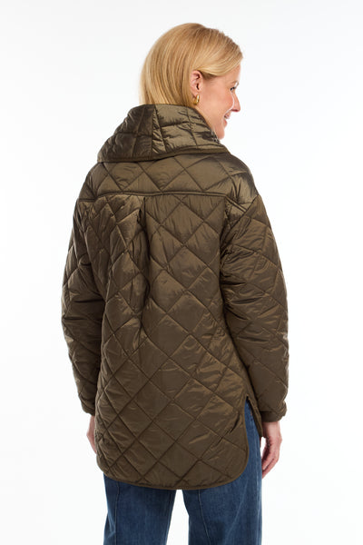 FDJ - SHAWL COLLAR QUILTED JACKET - 191975