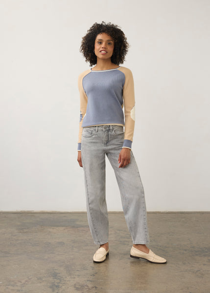 FDJ - COLOUR BLOC DETAIL SWEATER - 1938203 - 2 Colours