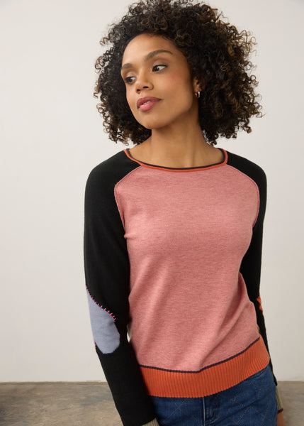 FDJ - COLOUR BLOC DETAIL SWEATER - 1938203 - 2 Colours