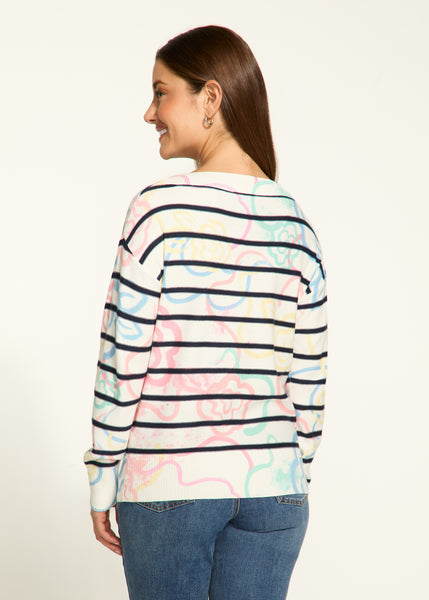 FDJ - ROSETTE PRINT SWEATER - 1963625