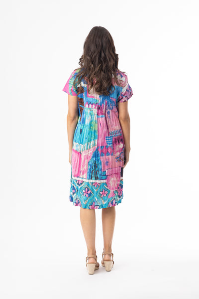 ORIENTIQUE - MARAKESH PRINT EASY FIT DRESS - 20154M