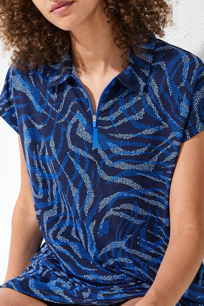 TRIBAL - SPF+50 PERFORMANCE STRETCH POLO SHIRT - 2090O-3024 - 2 Colours