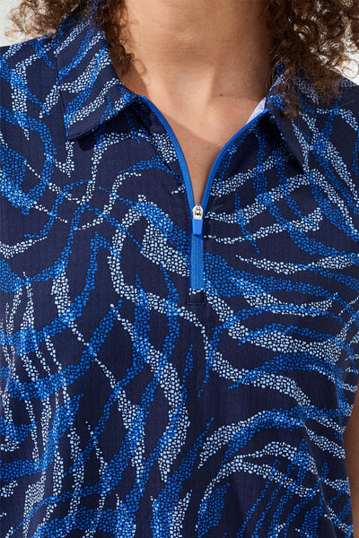 TRIBAL - SPF+50 PERFORMANCE STRETCH POLO SHIRT - 2090O-3024 - 2 Colours