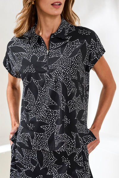 TRIBAL - SPF+50 PERFORMANCE STRETCH POLO SHIRT - 2090O-3024 - 2 Colours