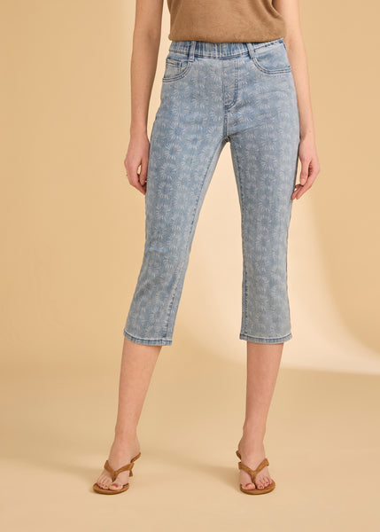 FDJ - FLORAL PRINT PULL ON CAPRI - 2160669