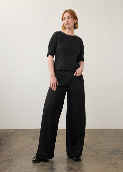 FDJ - KNIT DENIM WIDE LEG JEAN -2173131 - 2 Colours
