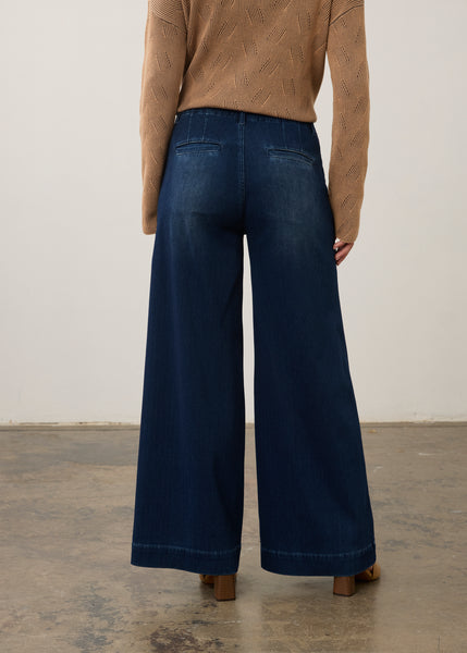 FDJ - KNIT DENIM WIDE LEG JEAN -2173131 - 2 Colours