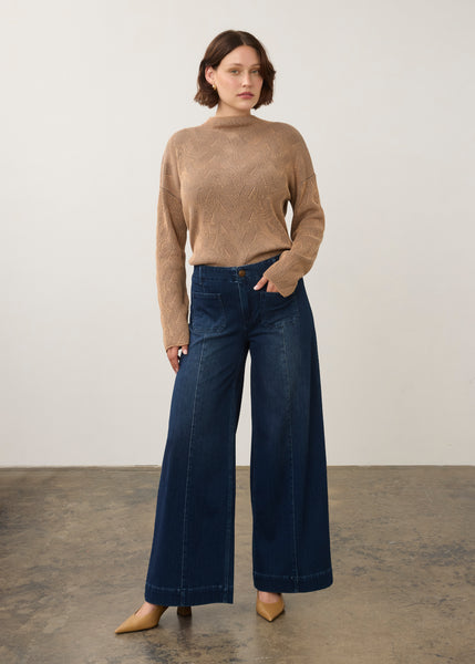 FDJ - KNIT DENIM WIDE LEG JEAN -2173131 - 2 Colours