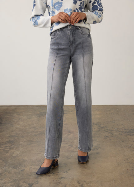 FDJ - OLIVIA PIN TUCK WIDE LEG DENIM JEAN  -2200449