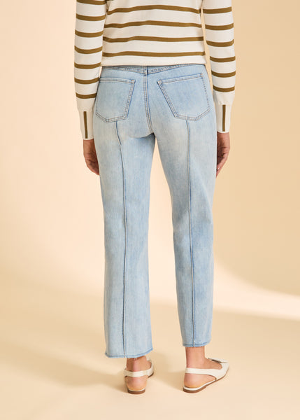 FDJ - STATEMENT DENIM- OLIVIA WIDE ANKLE W/ RAW EDGE HEM - 2201779 - 2 Colours