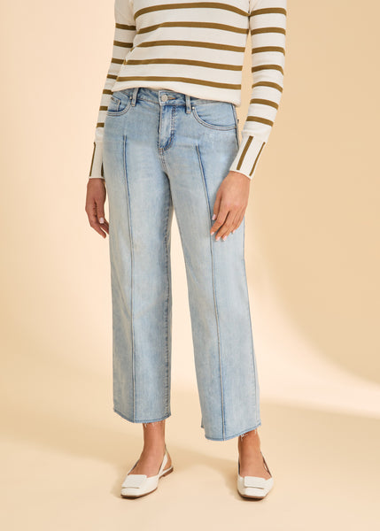 FDJ - STATEMENT DENIM- OLIVIA WIDE ANKLE W/ RAW EDGE HEM - 2201779 - 2 Colours