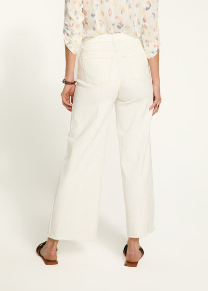 FDJ - IVORY OLIVIA WIDE LEG ANKLE PANT - 2201948