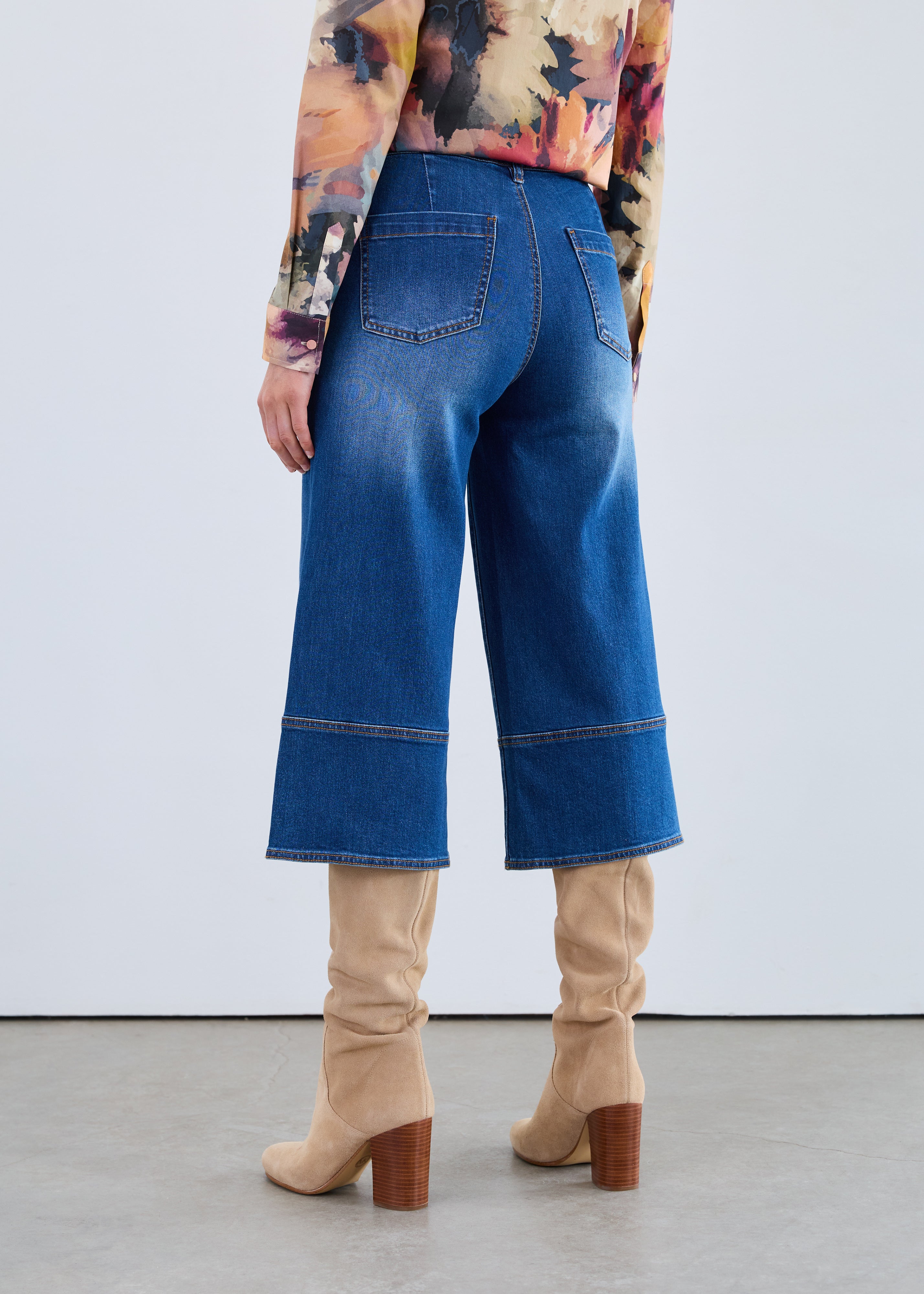 FDJ- LIGHTWEIGHT AUTHENTIC DENIM OLIVIA WIDE GAUCHO - 2284843